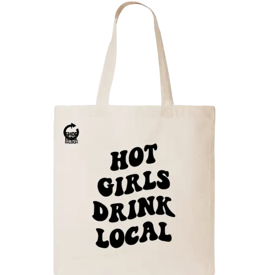 hot girls drink local tote bag